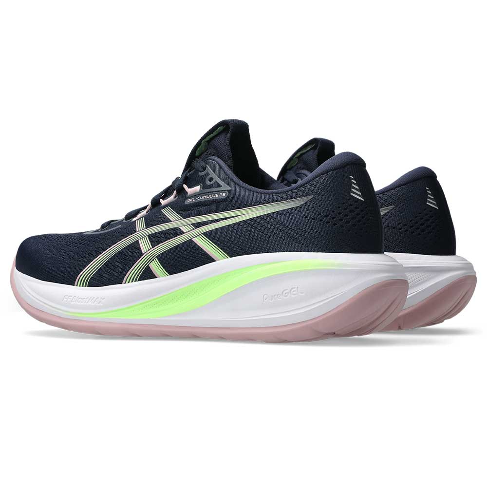 Women's Gel-Cumulus 28 Running Shoes - Midnight/Illuminate Green - Regular (B)