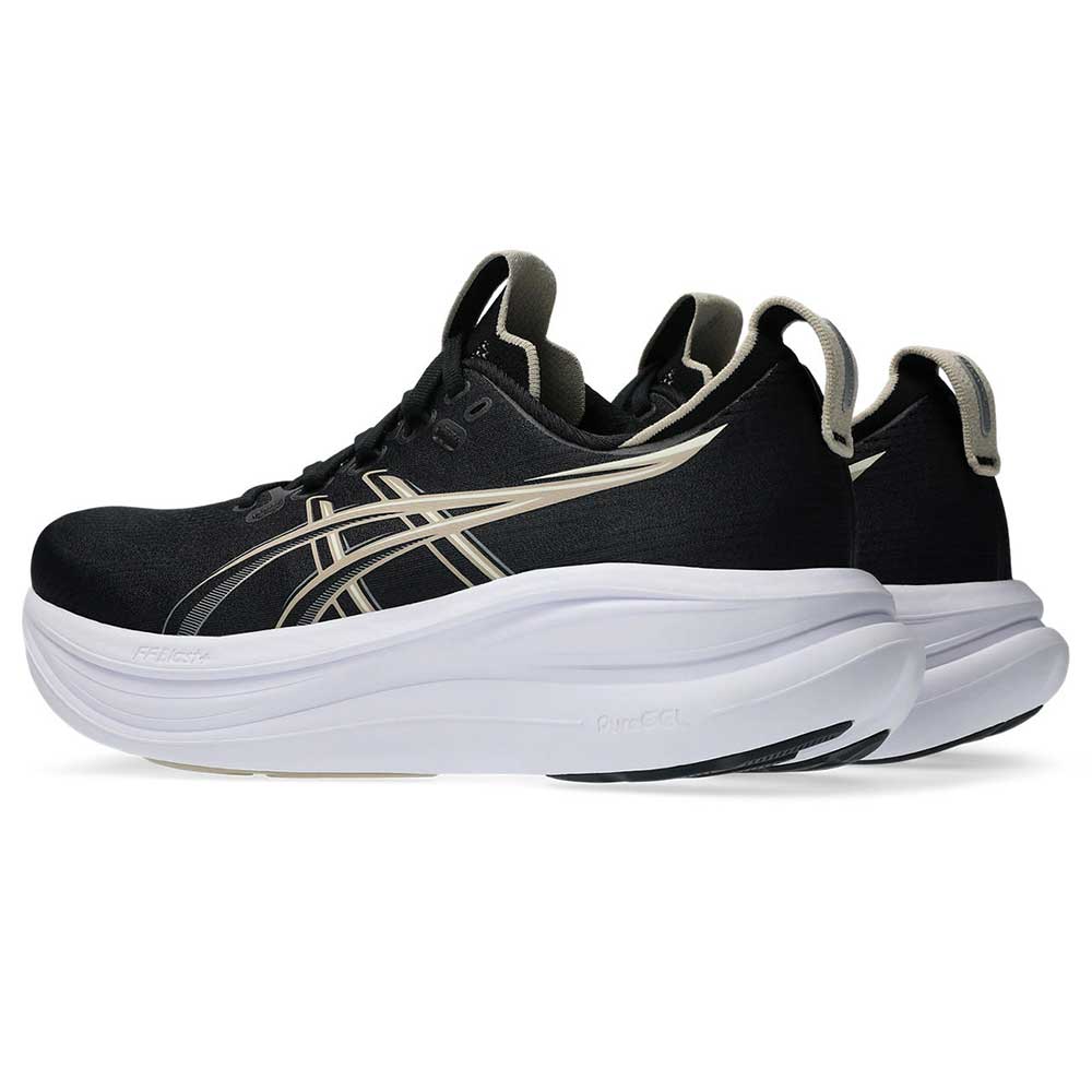 Women's Gel-Nimbus 28 Running Shoe - Black/Feather Grey - Wide (D)