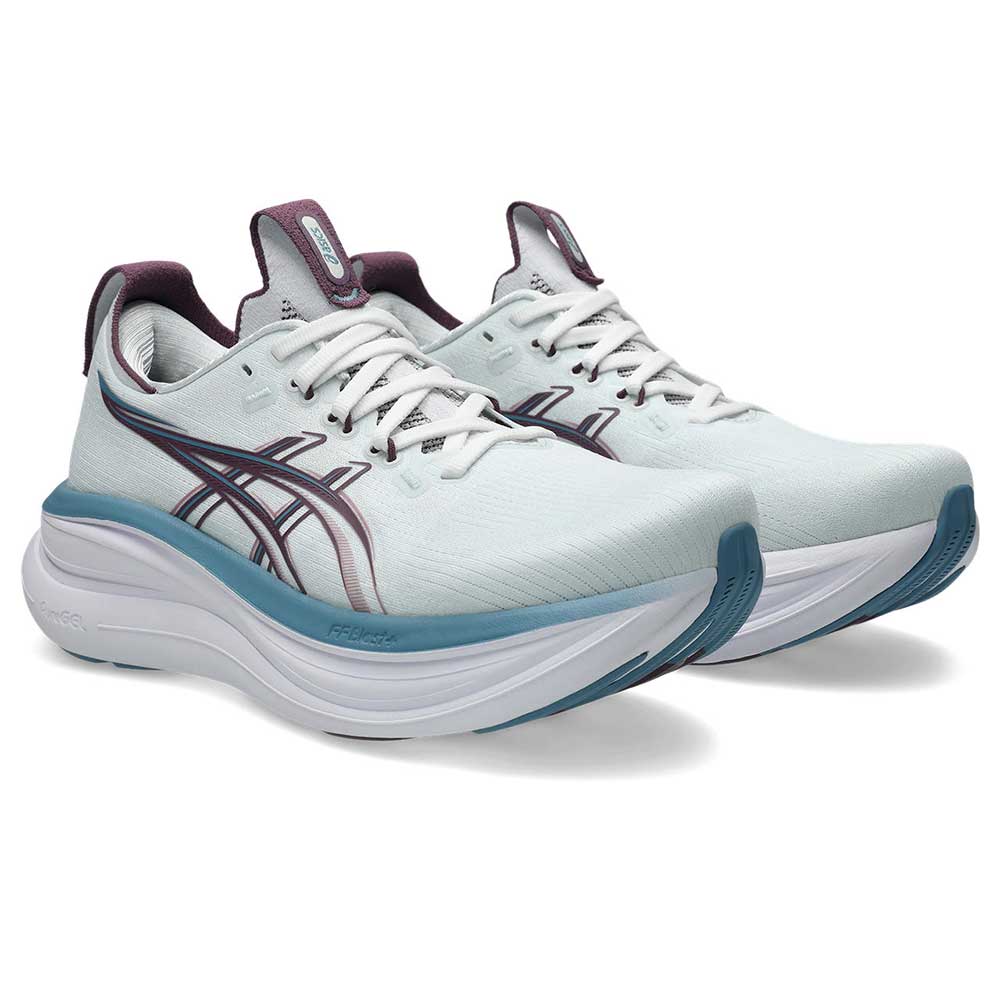 Women's Gel-Nimbus 28 Running Shoe - Arctic Blue/Velvet Purple - Narrow (2A)