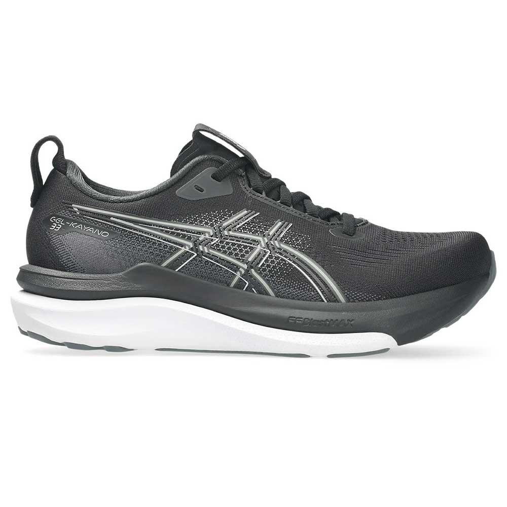 Women's Gel-Kayano 33 Running Shoe - Black/White - Wide (D)