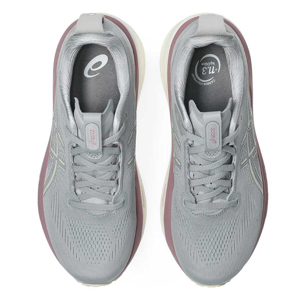 Women's Gel-Kayano 33 Running Shoe - Piedmont Grey/Taro Purple - Regular (B)