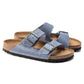 Arizona SFB Oil Leather Sandal - Dusty Blue - Regular/Wide