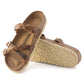 Women's Franca Oiled Leather Sandal - Cognac - Regular/Wide