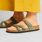 Women's Franca Nubuck Sandal - Thyme - Regular/Wide