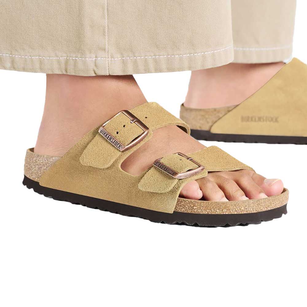 Birkenstock Vegan Latte Cream Birkenstock Arizona Vegan (Narrow