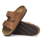 Women's Arizona Oiled Leather Sandal - Cognac - Medium/Narrow (B)