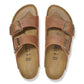 Women's Arizona Oiled Leather Sandal - Cognac - Medium/Narrow (B)