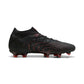 Men's Future 9 Ultimate FG Soccer Shoe - Puma Black/Glowing Red/Strong Gray - Regular (D)