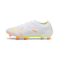 Ultra Nitro 7 Pro White FG/AG Soccer Cleat - Puma White/Yellow Alert/Heat Fire - Regular (D)