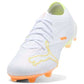Ultra Nitro 7 Pro White FG/AG Soccer Cleat - Puma White/Yellow Alert/Heat Fire - Regular (D)
