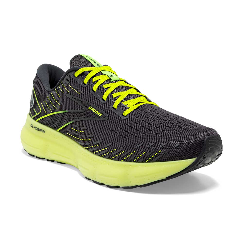 Men's Glycerin 20 Running Shoe - Ebony/Nightlife - Regular (D)