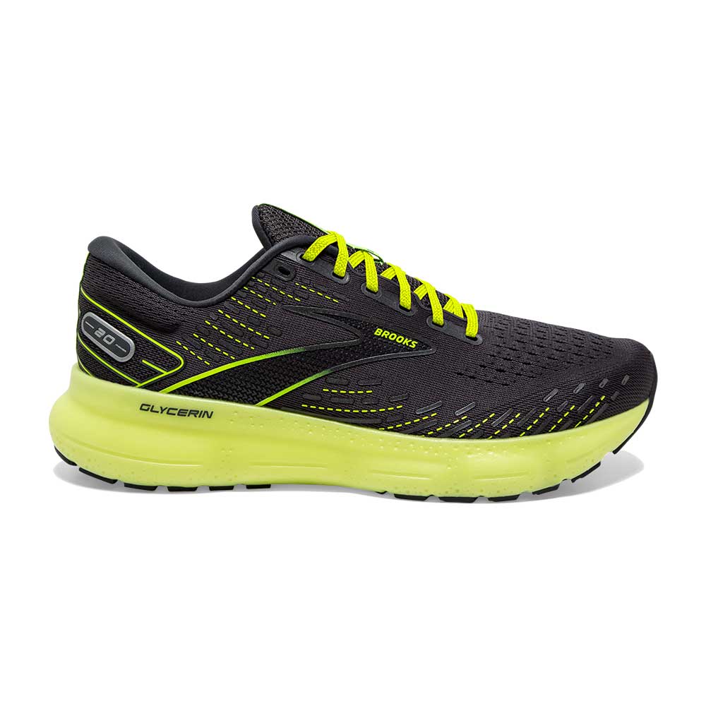 Men's Glycerin 20 Running Shoe - Ebony/Nightlife - Regular (D)