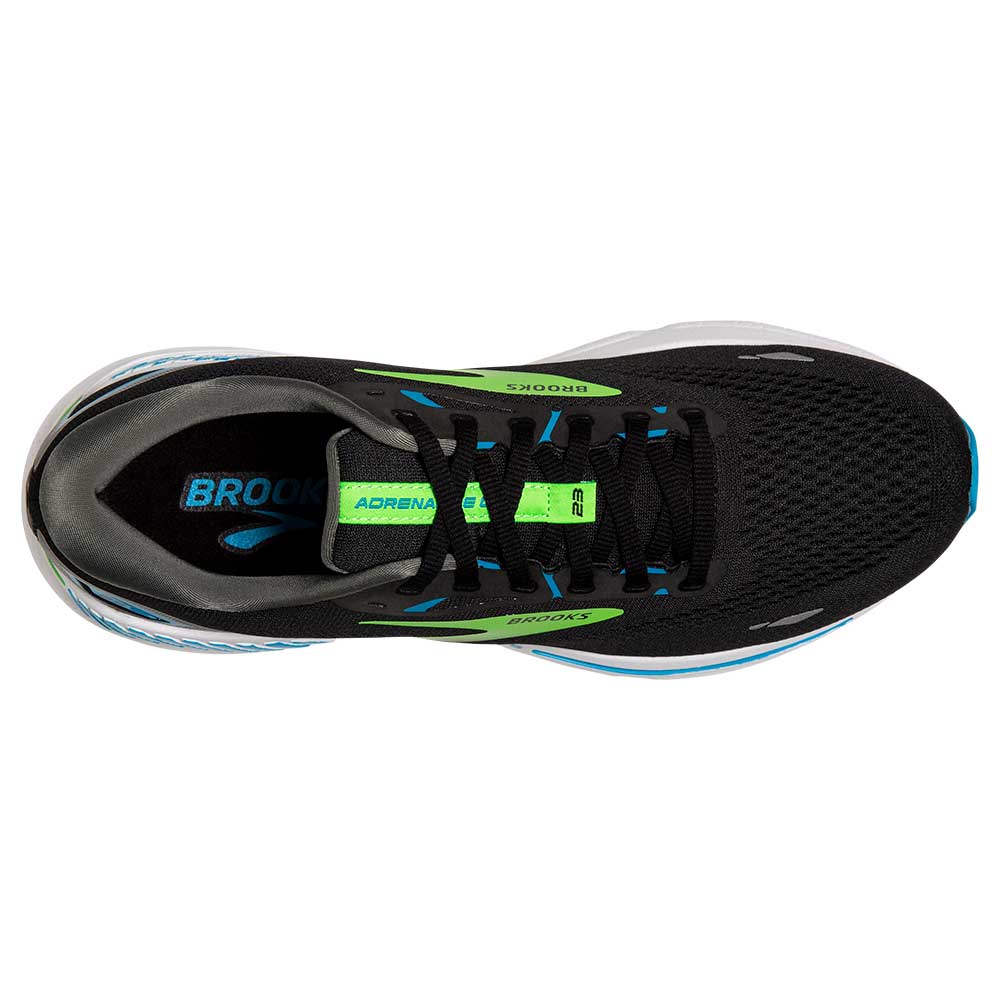 Men's Adrenaline GTS 23 Running Shoe - Black/Hawaiian Ocean/Green- Regular (D)