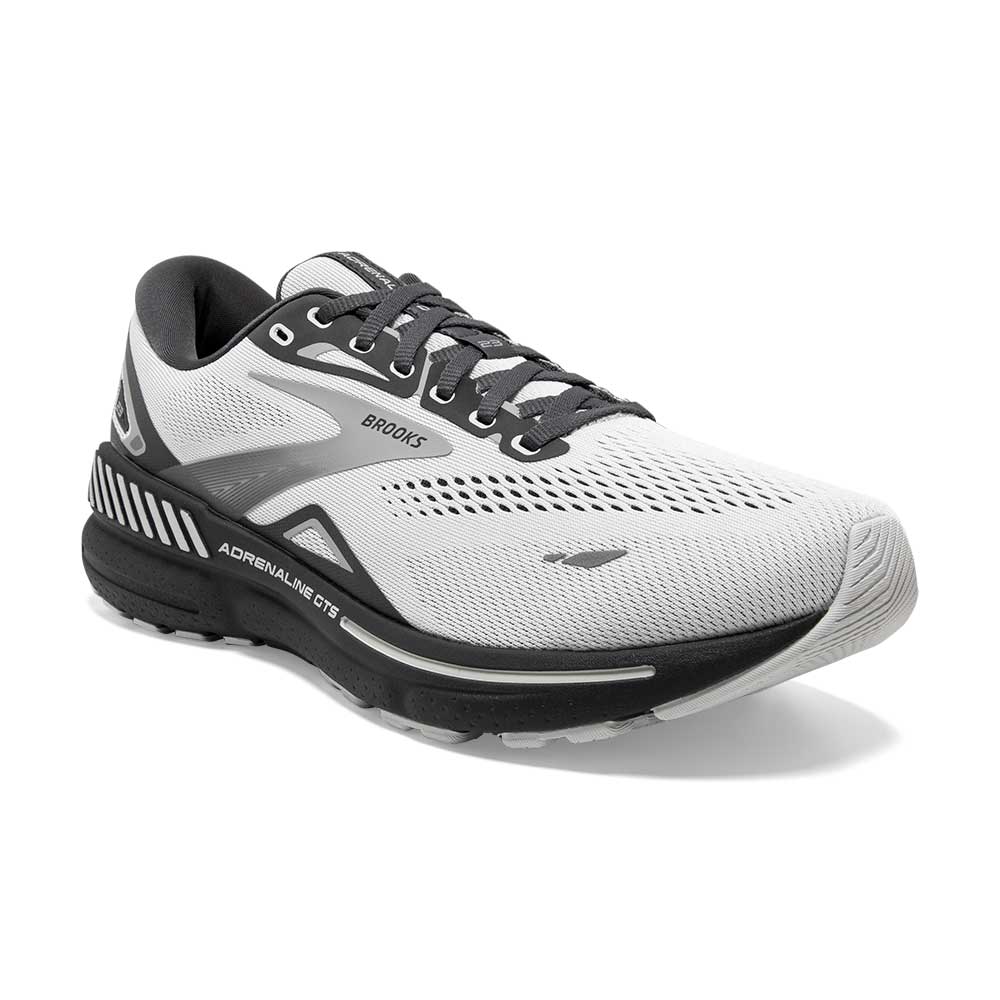 Men's Adrenaline GTS 23 Running Shoe - Oyster/Ebony/Alloy- Wide (2E)