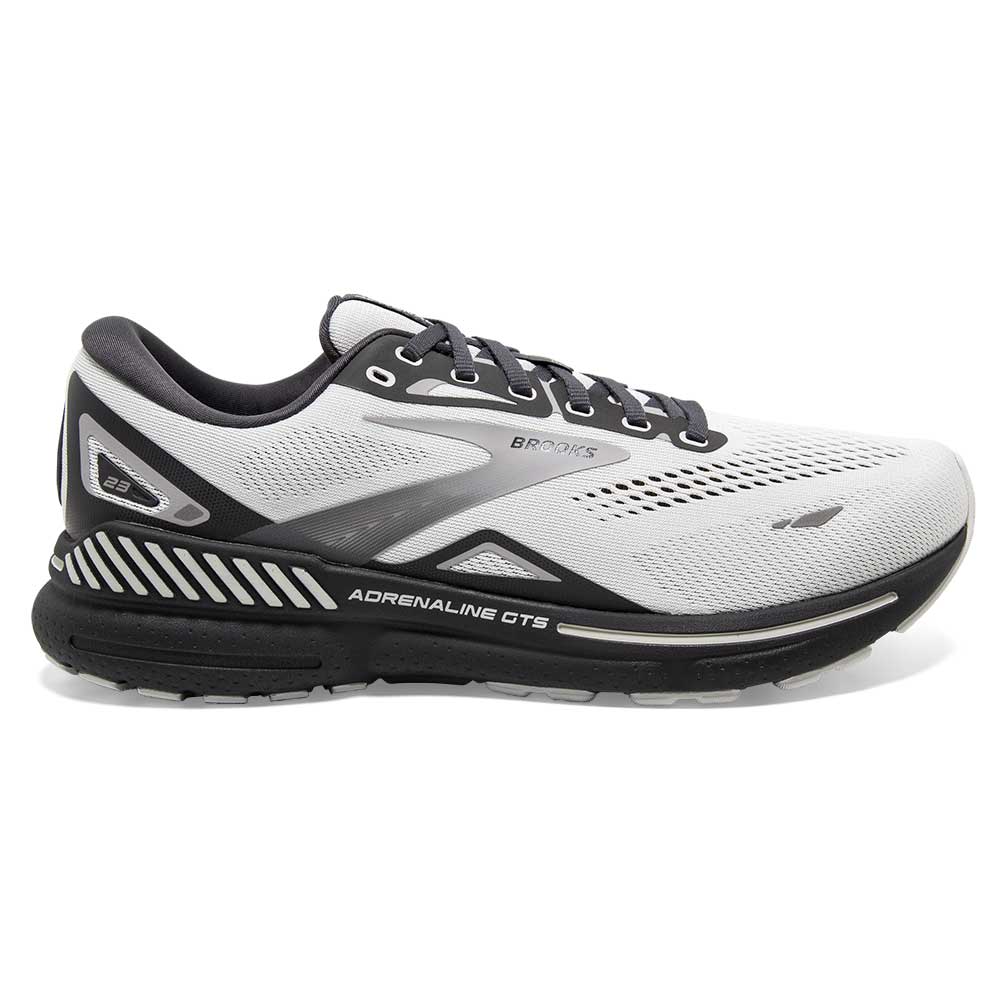 Men's Adrenaline GTS 23 Running Shoe - Oyster/Ebony/Alloy- Wide (2E)