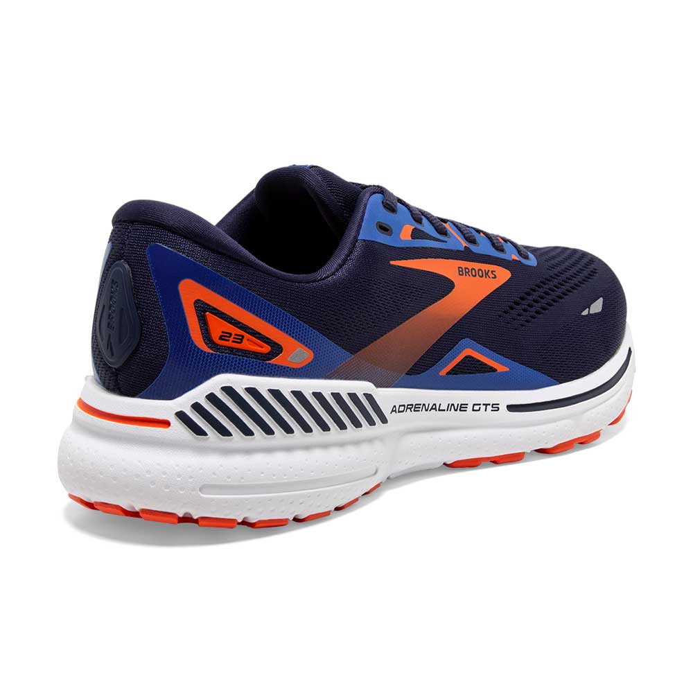 Men's Adrenaline GTS 23 Running Shoe - Peacoat/Orange/Surf the Web- Regular (D)