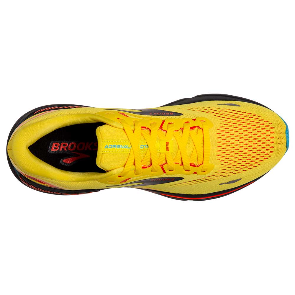 Men's Adrenaline GTS 23 Running Shoe - Yellow/Foraged Iron/Orange - Regular (D)