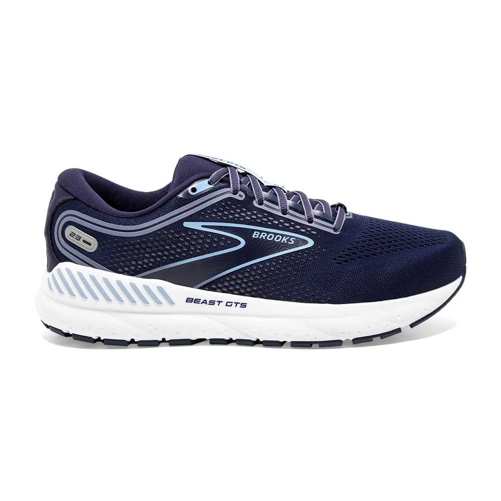 Men's Beast GTS 23 Running Shoe - Peacoat/Blue/White - Wide (2E)