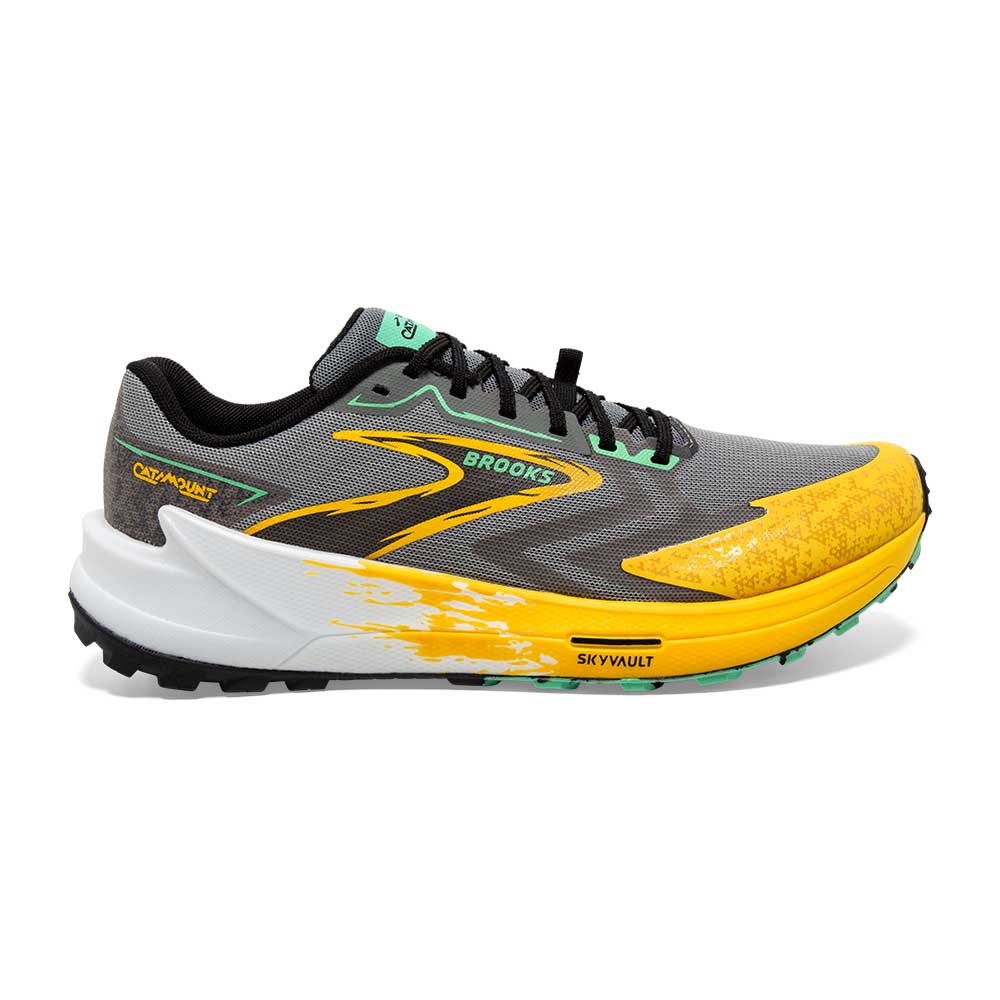 Men's Catamount 3 Trail Running Shoe - Lemon Chrome/Sedona Sage - Regular (D)