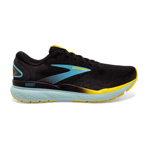 Men's Ghost 16 Running Shoe - Black/Forged Iron/Blue