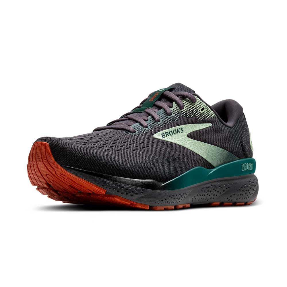 Men's Ghost 16 Running Shoe - Blackened Pearl/June Bug/Green - Regular (D)