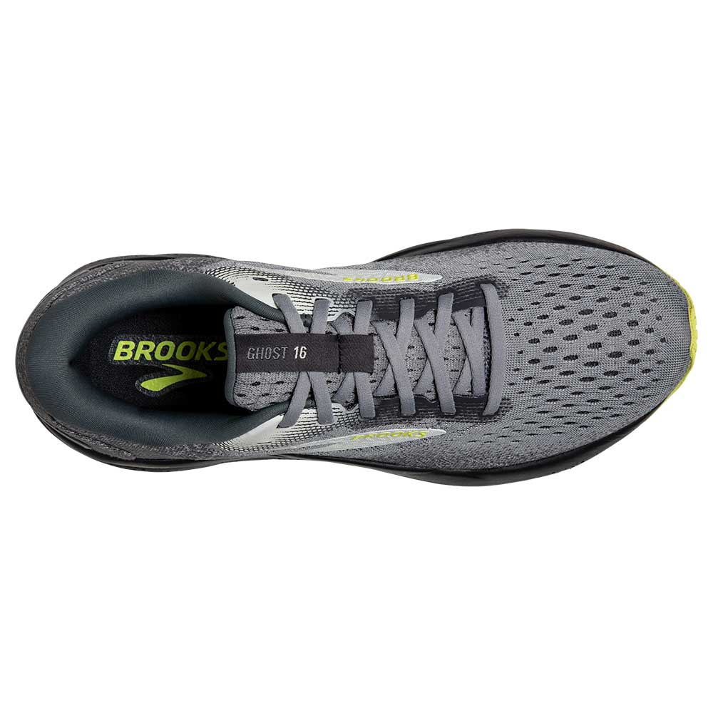 Men's Ghost 16 Running Shoe - Primer/Grey/Lime - Extra Wide (4E)