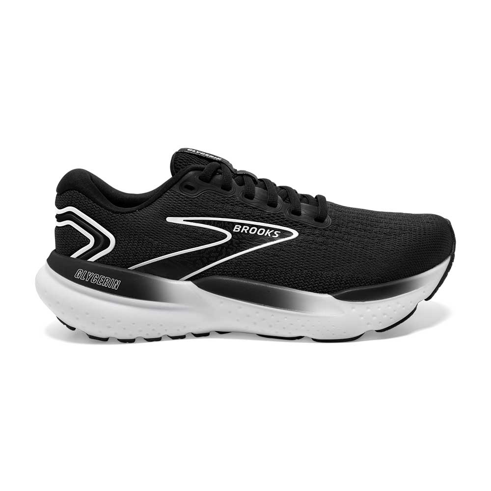 Men's Glycerin 21 Running Shoe - Black/Grey/White- Regular (D)