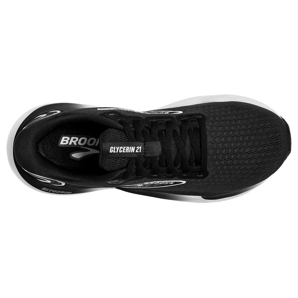 Men's Glycerin 21 Running Shoe - Black/Grey/White- Wide (2E)