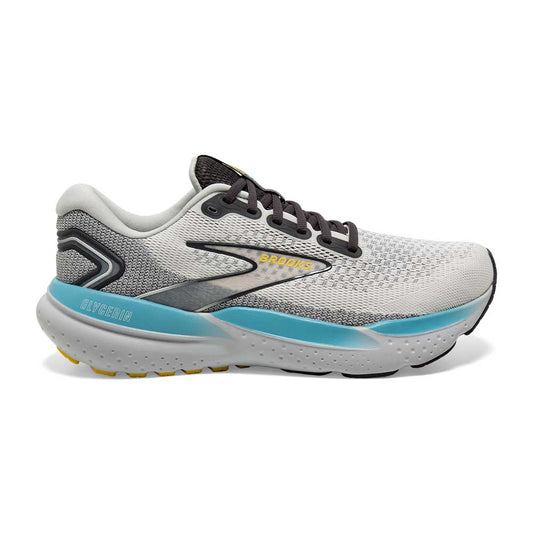 Men's Glycerin 21 Running Shoe - Coconut/Forged Iron/Yellow - Wide (2E)