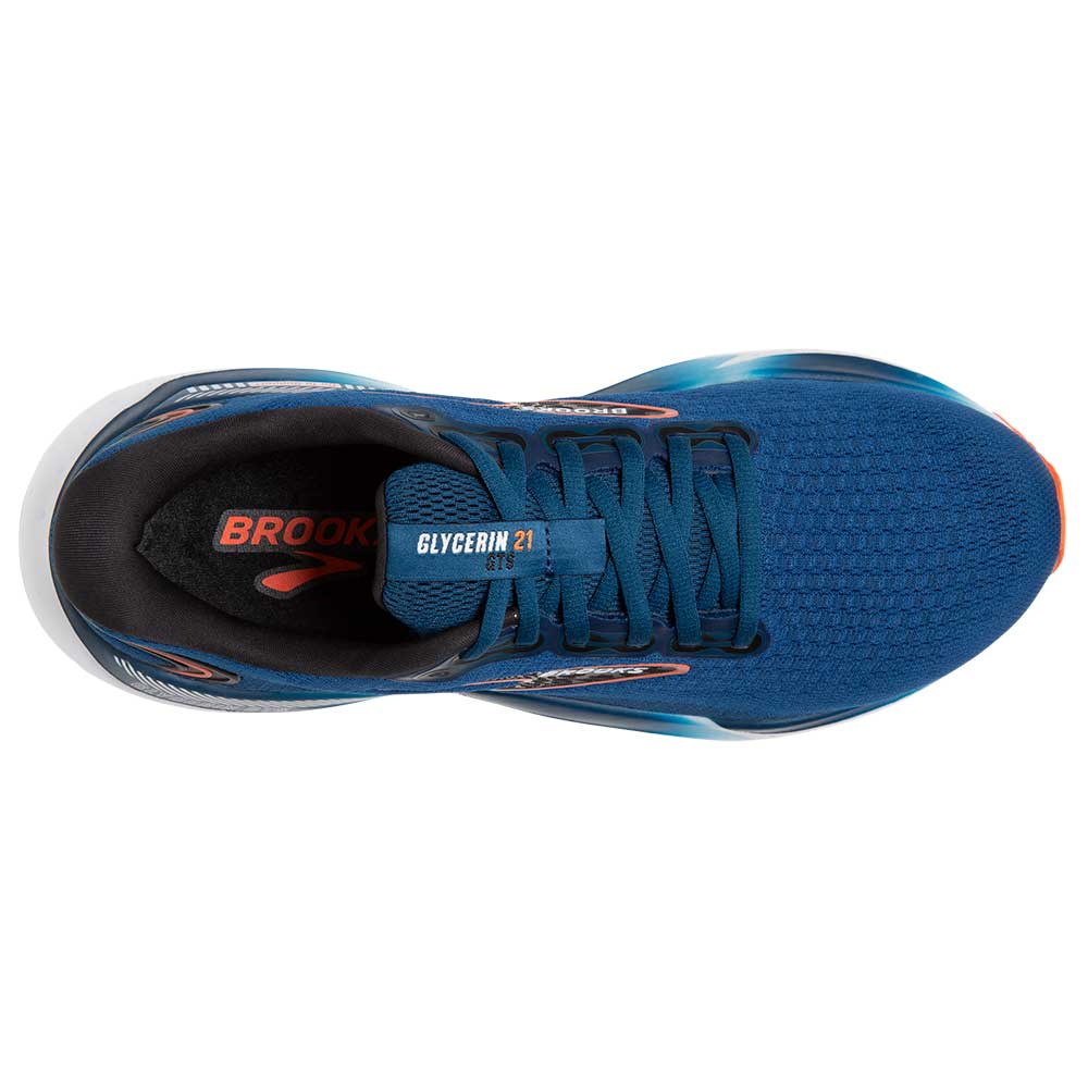  Brooks Men's Glycerin 19 Neutral Running Shoe -  Navy/Blue/Nightlife - 8