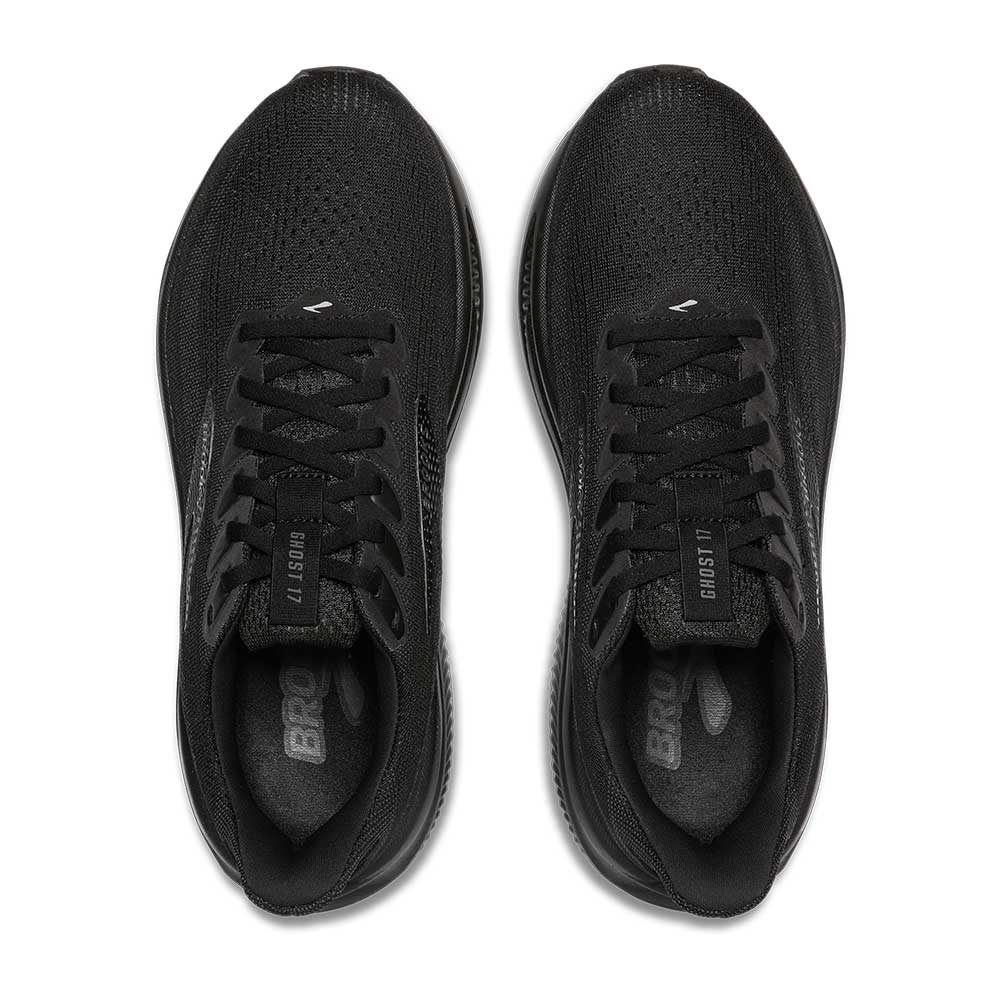 Men's Ghost 17 Running Shoe - Black/Black/Ebony - Wide (2E)