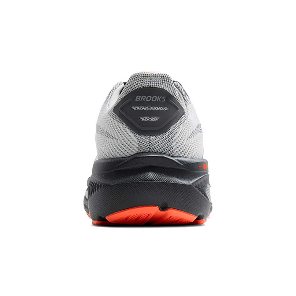 Men's Ghost 17 Running Shoe - Oyster Mushroom/Orange/Ebony - Narrow (B)