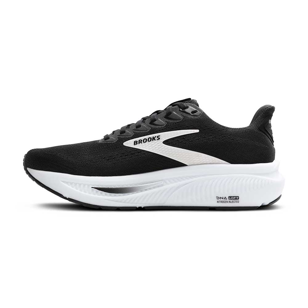 Men's Ghost 17 Running Shoe - Black/Grey/White - Wide (2E)