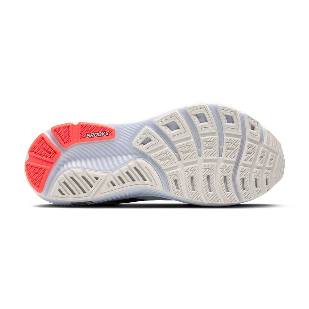 Men's Ghost 17 Running Shoe - White/Pink Clay/Gecko
