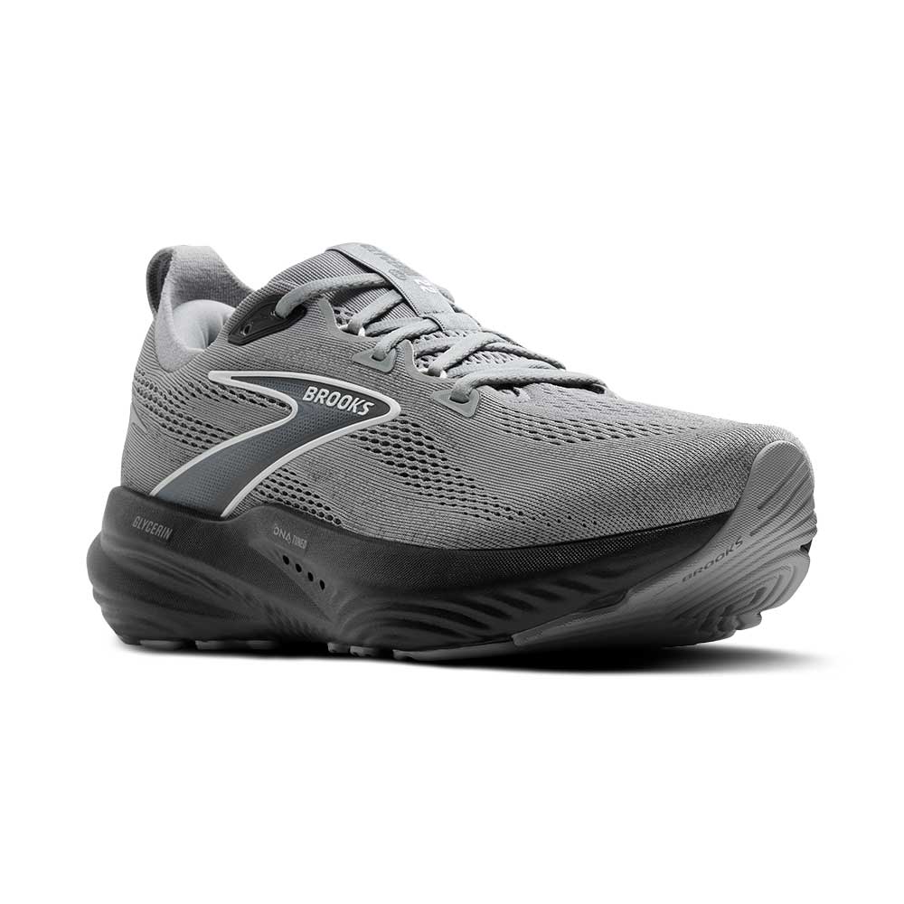 Men's Glycerin 22 Running Shoe - Primer Gray/Ebony/Bluewash - Wide (2E)