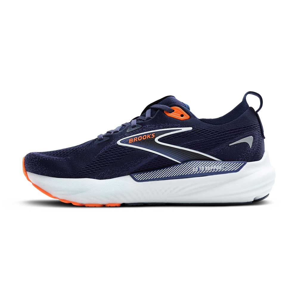 Men's Glycerin GTS 22 Running Shoe - Peacoat/Blue Ribbon/Orange - Regular (D)