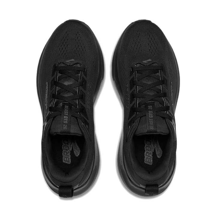 Men's Beast GTS 26 Running Shoe - Black/Black/Grey - Wide (2E)
