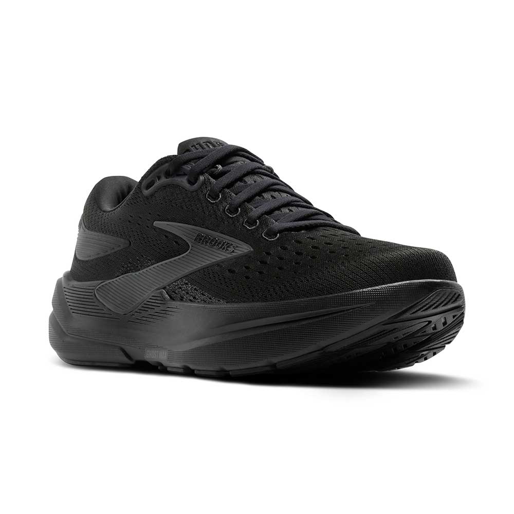 Men's Ghost Max 3 Running Shoe - Black/Black/Ebony - Extra Wide (4E)