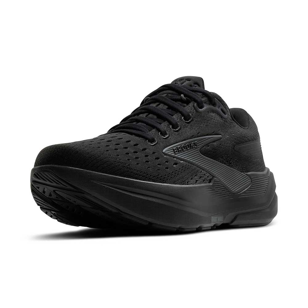 Men's Ghost Max 3 Running Shoe - Black/Black/Ebony - Extra Wide (4E)