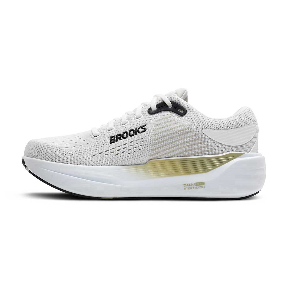 Men's Ghost Max 3 Running Shoe - Bright White/Tea/Black - Wide (2E)
