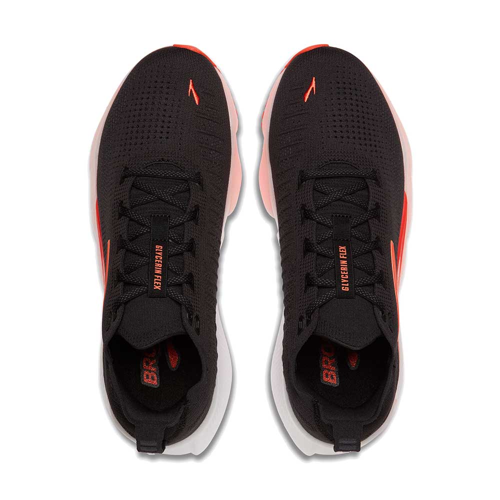 Men's Glycerin Flex Running Shoe - Black/Orange - Regular (D)