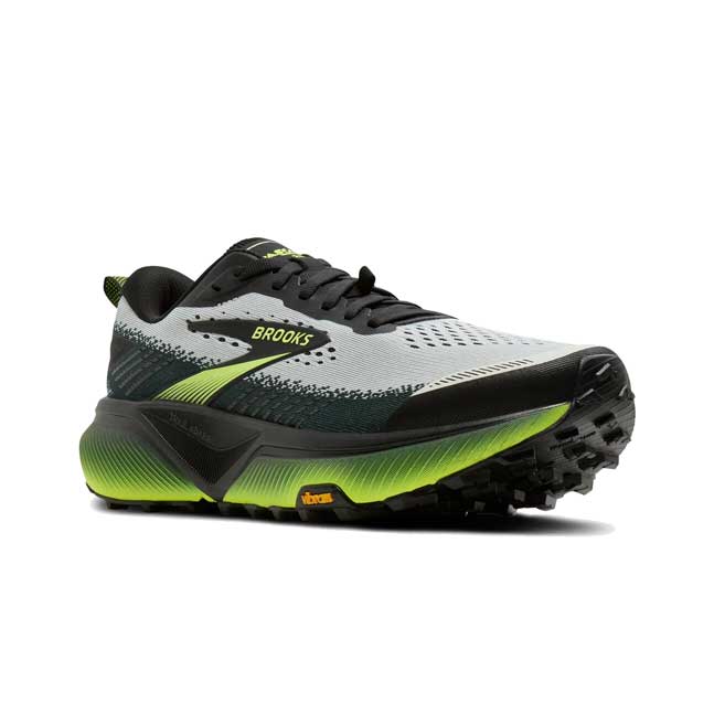 Men's Cascadia 20 Trail Running Shoe - Grey/Black/Nightlife - Regular (D)