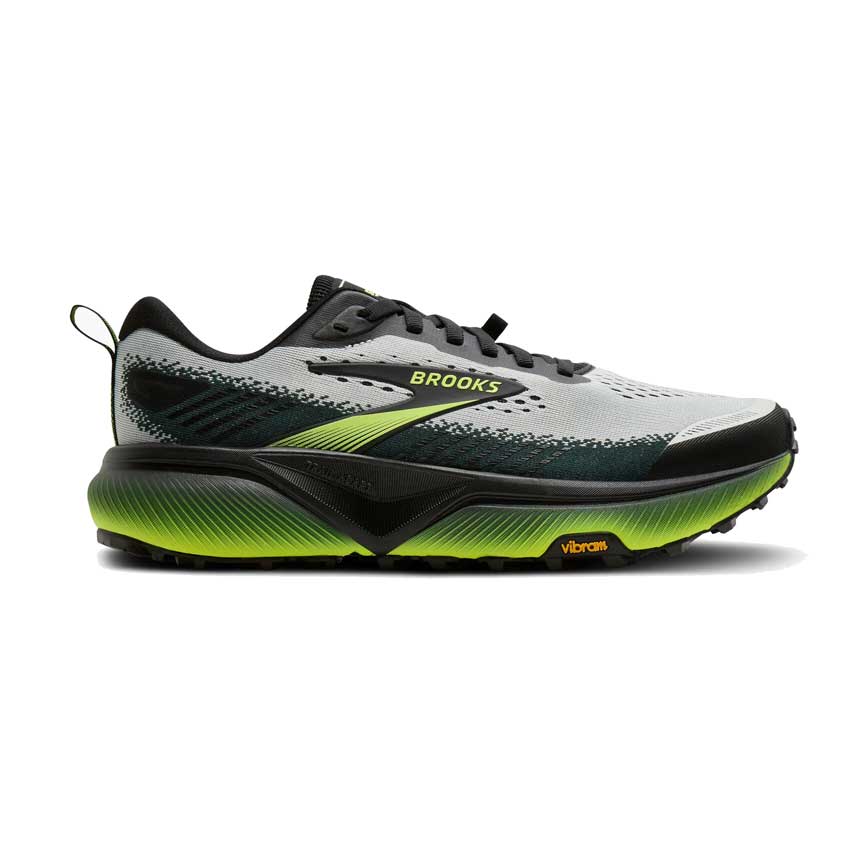 Men's Cascadia 20 Trail Running Shoe - Grey/Black/Nightlife - Regular (D)