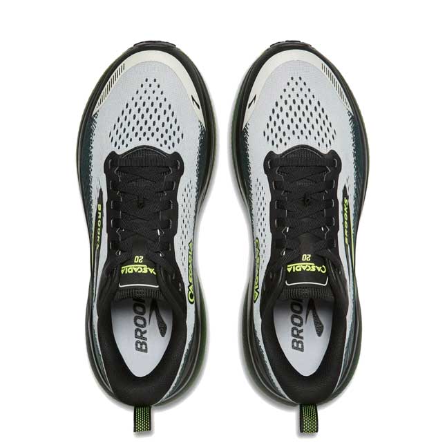 Men's Cascadia 20 Trail Running Shoe - Grey/Black/Nightlife - Regular (D)