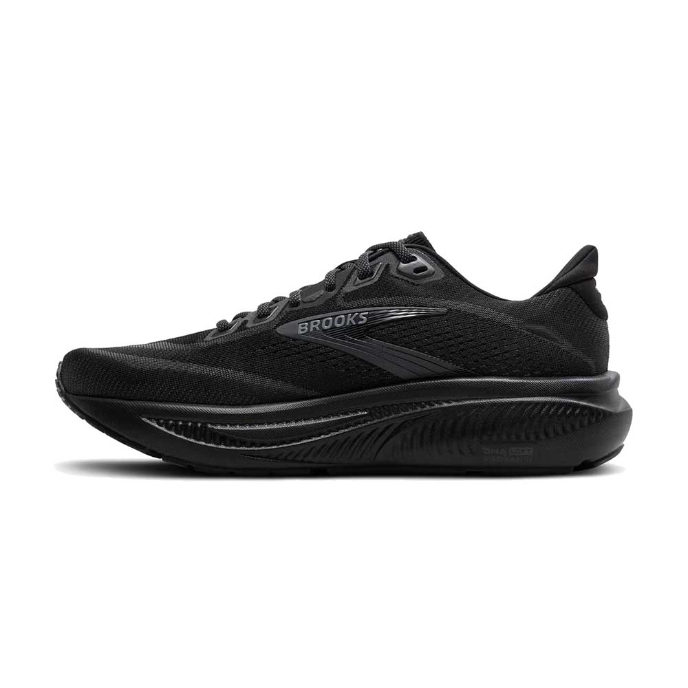 Men's Ghost 18 Running Shoe - Black/Black/Ebony - Wide (2E)