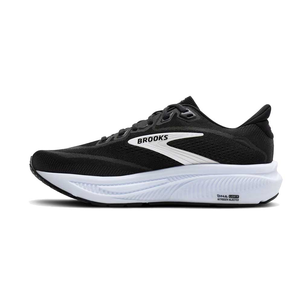 Men's Ghost 18 Running Shoe - Black/Grey/White - Extra Wide (4E)