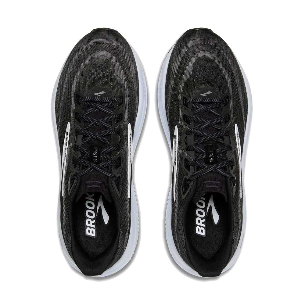Men's Ghost 18 Running Shoe - Black/Grey/White - Wide (2E)