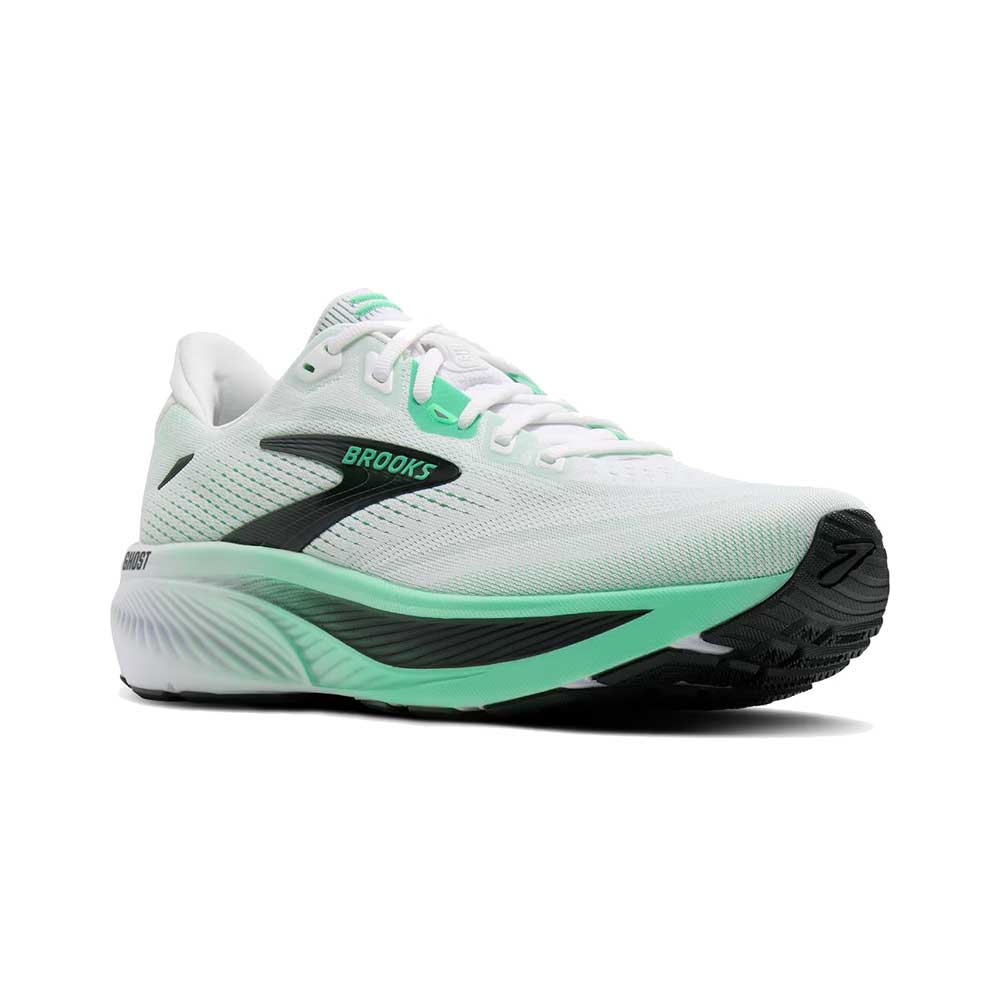 Men's Ghost 18 Running Shoe - White/Spring Bud/Spruce - Regular (D