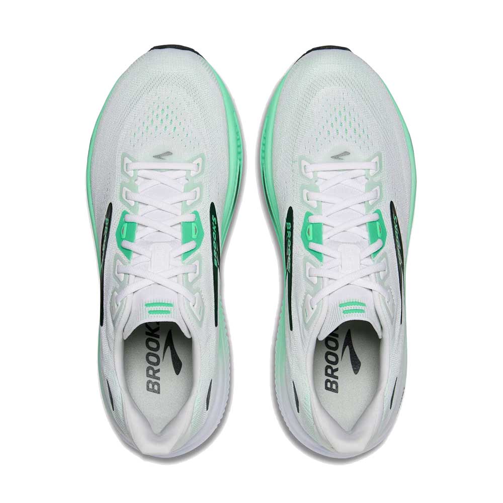 Men's Ghost 18 Running Shoe - White/Spring Bud/Spruce - Regular (D)