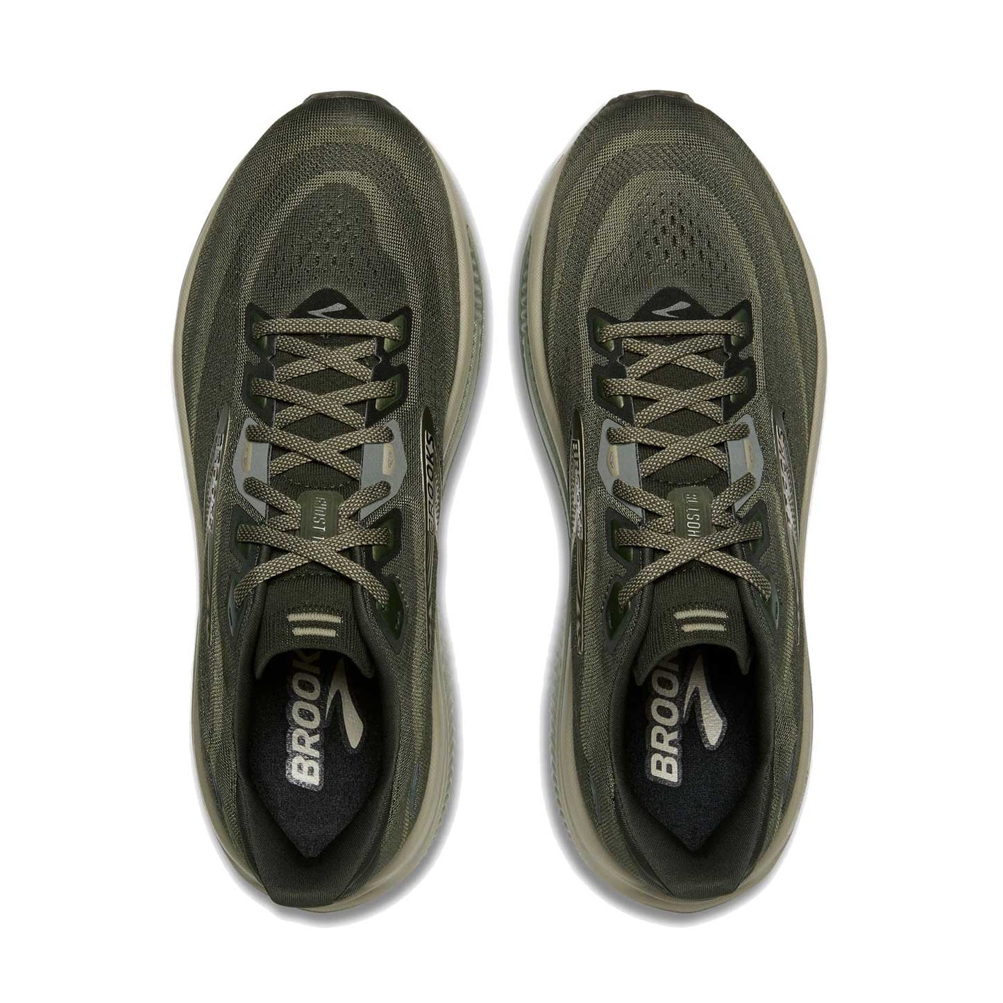Men's Ghost 18 Running Shoe - Forest Night/Green/Black - Regular (D)